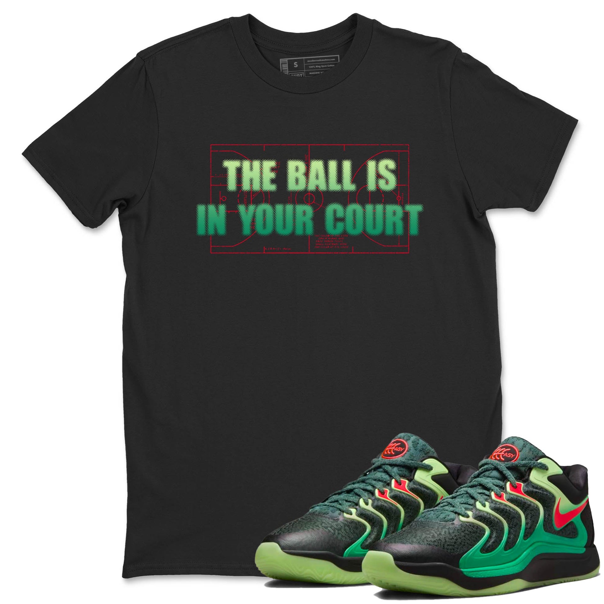 Sneaker Threads – Sneaker Tees To Match Nike KD 17 Easy Money Sniper – The Ball Is In Your Court Graphic Tee Black 1. Perfect for Jordan releases 2025 colorways. Perfect for Kevin Durant sneaker releases and Easy Money basketball colorways loved by hoopers in 2025.