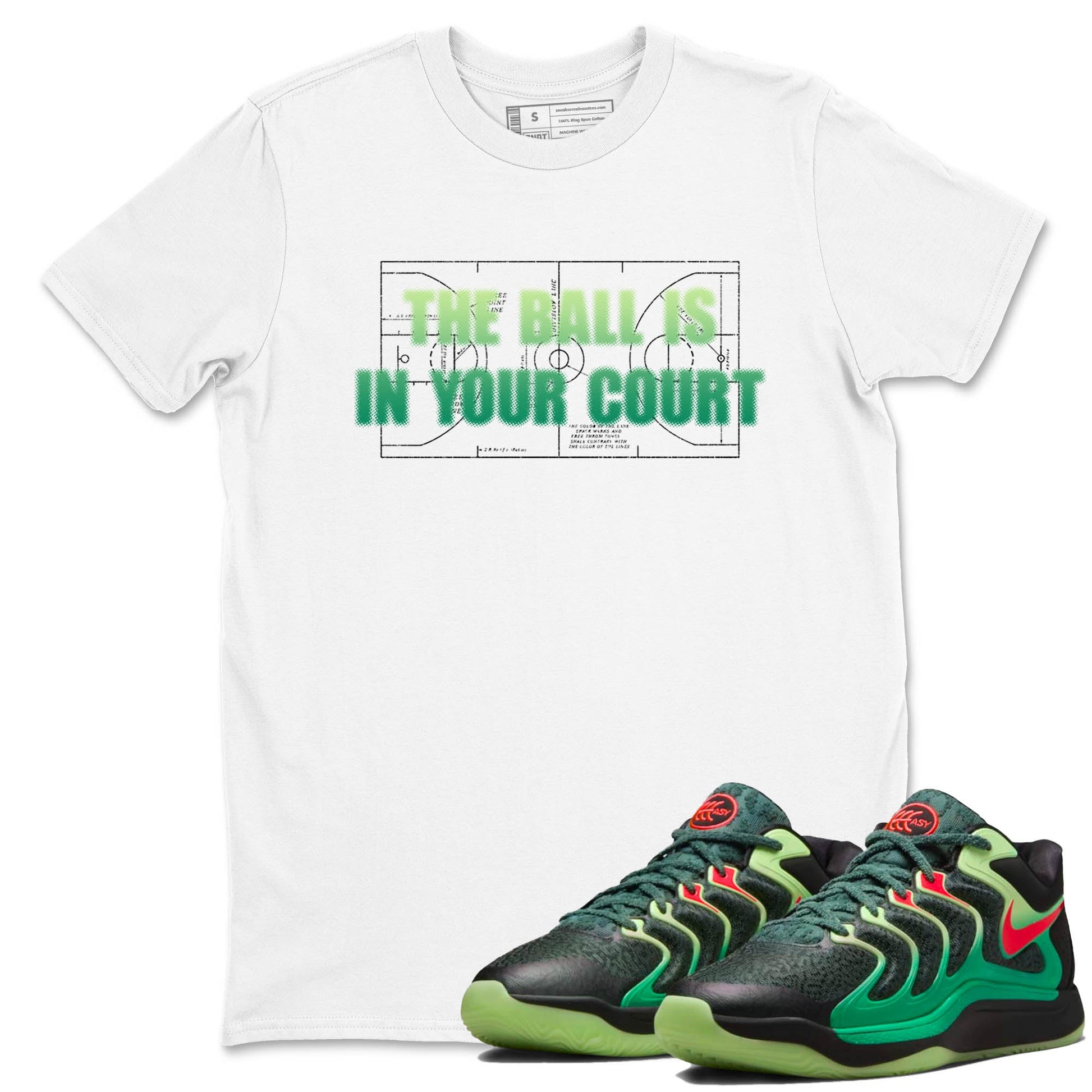 Sneaker Threads – Sneaker Tees To Match Nike KD 17 Easy Money Sniper – The Ball Is In Your Court Graphic Tee White 1. Perfect for Jordan releases 2025 colorways. Perfect for Kevin Durant sneaker releases and Easy Money basketball colorways loved by hoopers in 2025.