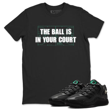 Sneaker Threads – Sneaker Tees To Match Nike KD 18 Black Label – The Ball Is In Your Court Graphic Tee Black 1. Perfect for Jordan releases 2025 colorways. Perfect for Kevin Durant basketball sneaker releases and all-black performance colorways for 2025 hoopers. 