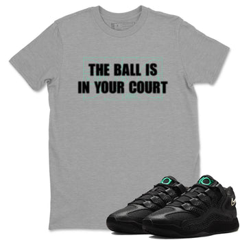 Sneaker Threads – Sneaker Tees To Match Nike KD 18 Black Label – The Ball Is In Your Court Graphic Tee Heather Grey 1. Perfect for Jordan releases 2025 colorways. Perfect for Kevin Durant basketball sneaker releases and all-black performance colorways for 2025 hoopers. 