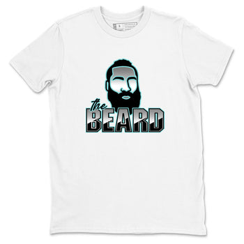 Sneaker Threads – Sneaker Tees To Match Adidas Harden Vol. 9 Uno Chain – The Beard Graphic Tee White 2. Perfect for Jordan releases 2025 colorways.