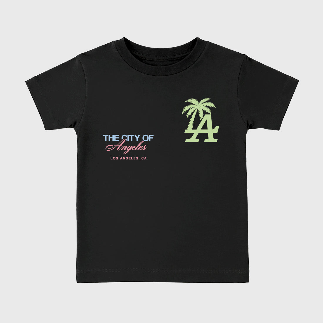 Sneaker match tees – Sneaker Tees To Match Air Jordan 3 Jade Aura Shoes – The City Of Angeles Kids T-Shirt Black 2