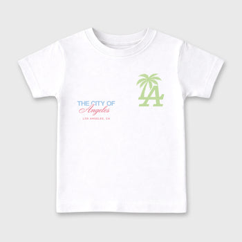 Sneaker match tees – Sneaker Tees To Match Air Jordan 3 Jade Aura Shoes – The City Of Angeles Kids T-Shirt White 2