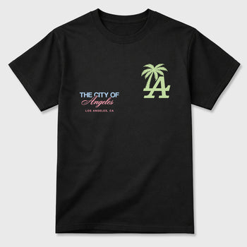 Sneaker match tees – Sneaker Tees To Match Air Jordan 3 Jade Aura Shoes – The City Of Angeles Tee Black 2