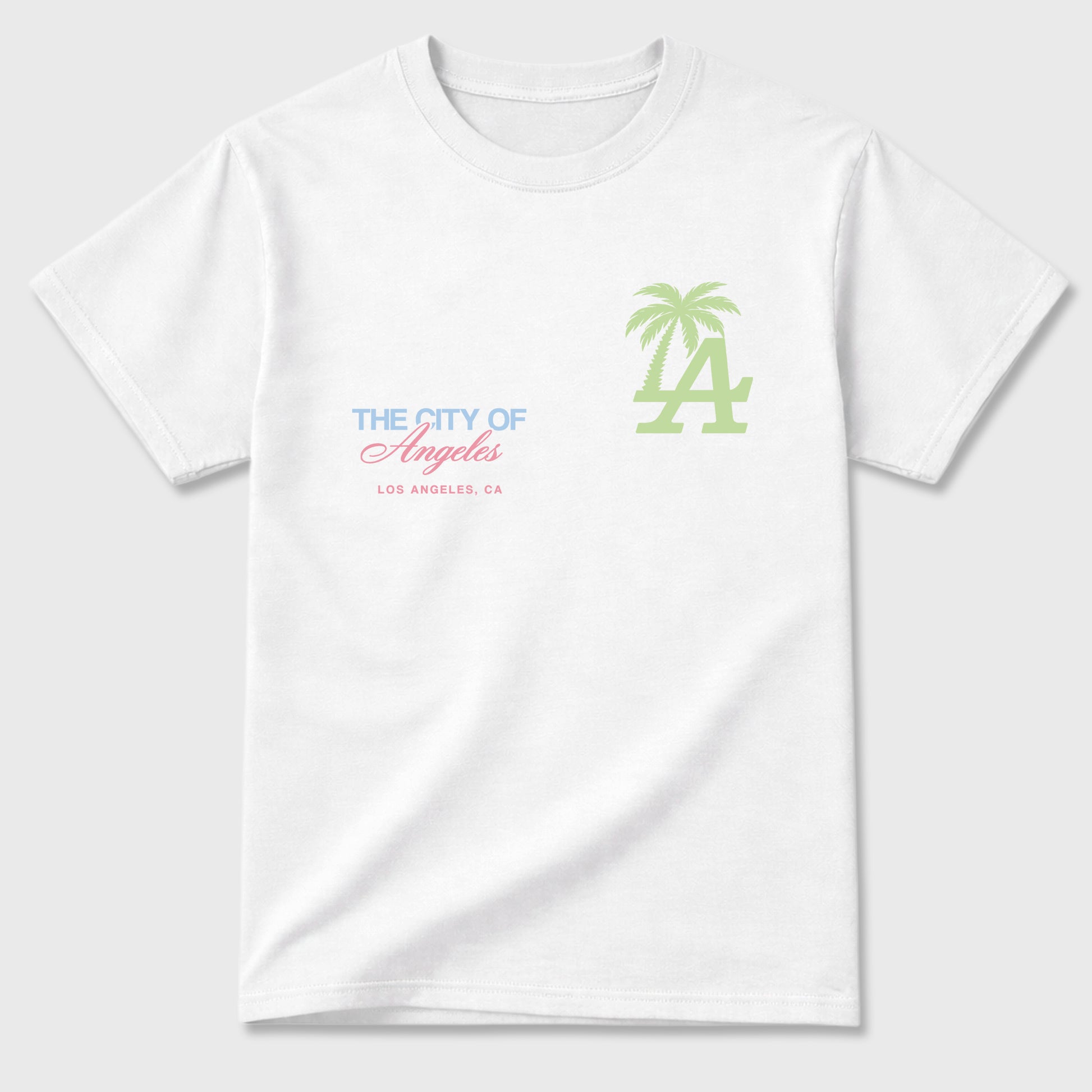 Sneaker match tees – Sneaker Tees To Match Air Jordan 3 Jade Aura Shoes – The City Of Angeles Tee White 2