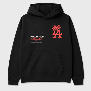 Sneaker match tees – Sneaker Tees To Match Air Max 90 Infrared Shoes – The City Of Angeles Tee Black 2