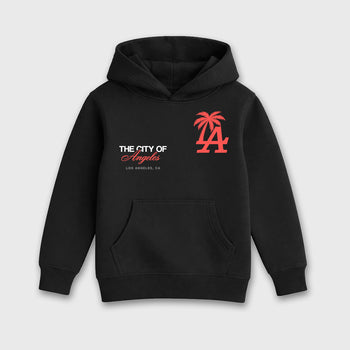 Sneaker match tees – Sneaker Tees To Match Air Max 90 Infrared Shoes – The City Of Angeles Kids T-Shirt Black 2