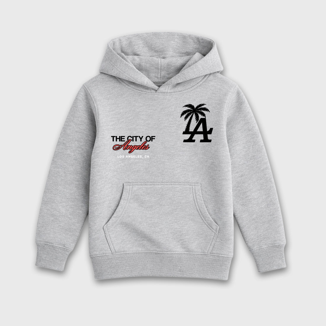 Sneaker match tees – Sneaker Tees To Match Air Max 90 Infrared Shoes – The City Of Angeles Kids T-Shirt Heather Grey 2