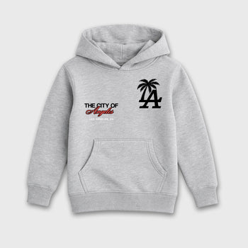 Sneaker match tees – Sneaker Tees To Match Air Max 90 Infrared Shoes – The City Of Angeles Kids T-Shirt Heather Grey 2