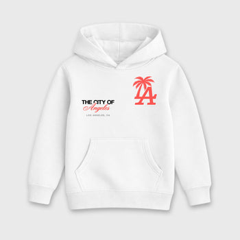 Sneaker match tees – Sneaker Tees To Match Air Max 90 Infrared Shoes – The City Of Angeles Kids T-Shirt White 2