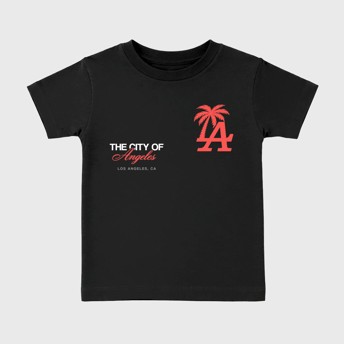 Sneaker match tees – Sneaker Tees To Match Air Max 90 Infrared Shoes – The City Of Angeles Kids T-Shirt Black 2