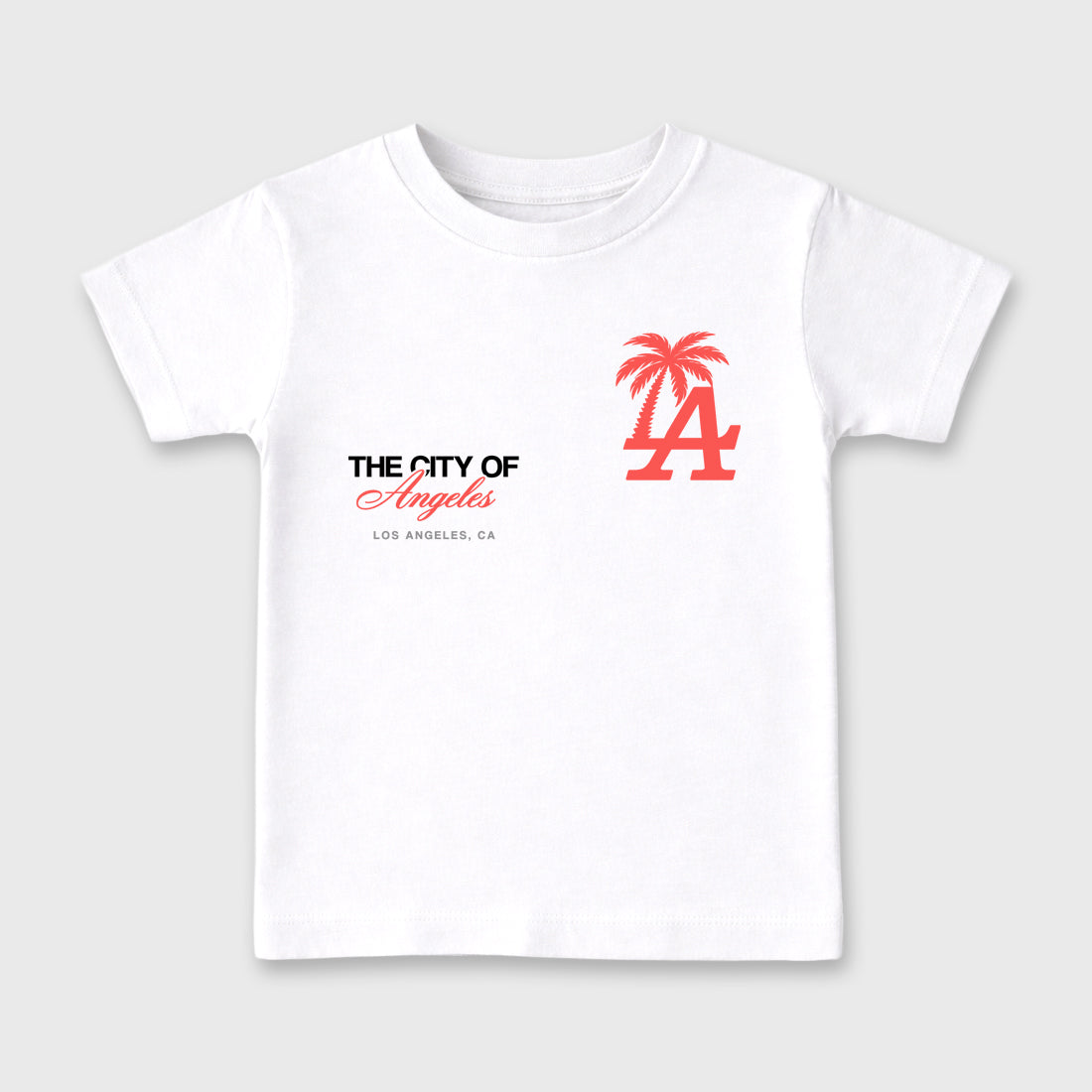 Sneaker match tees – Sneaker Tees To Match Air Max 90 Infrared Shoes – The City Of Angeles Kids T-Shirt White 2