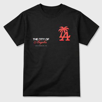 Sneaker match tees – Sneaker Tees To Match Air Max 90 Infrared Shoes – The City Of Angeles Tee Black 2