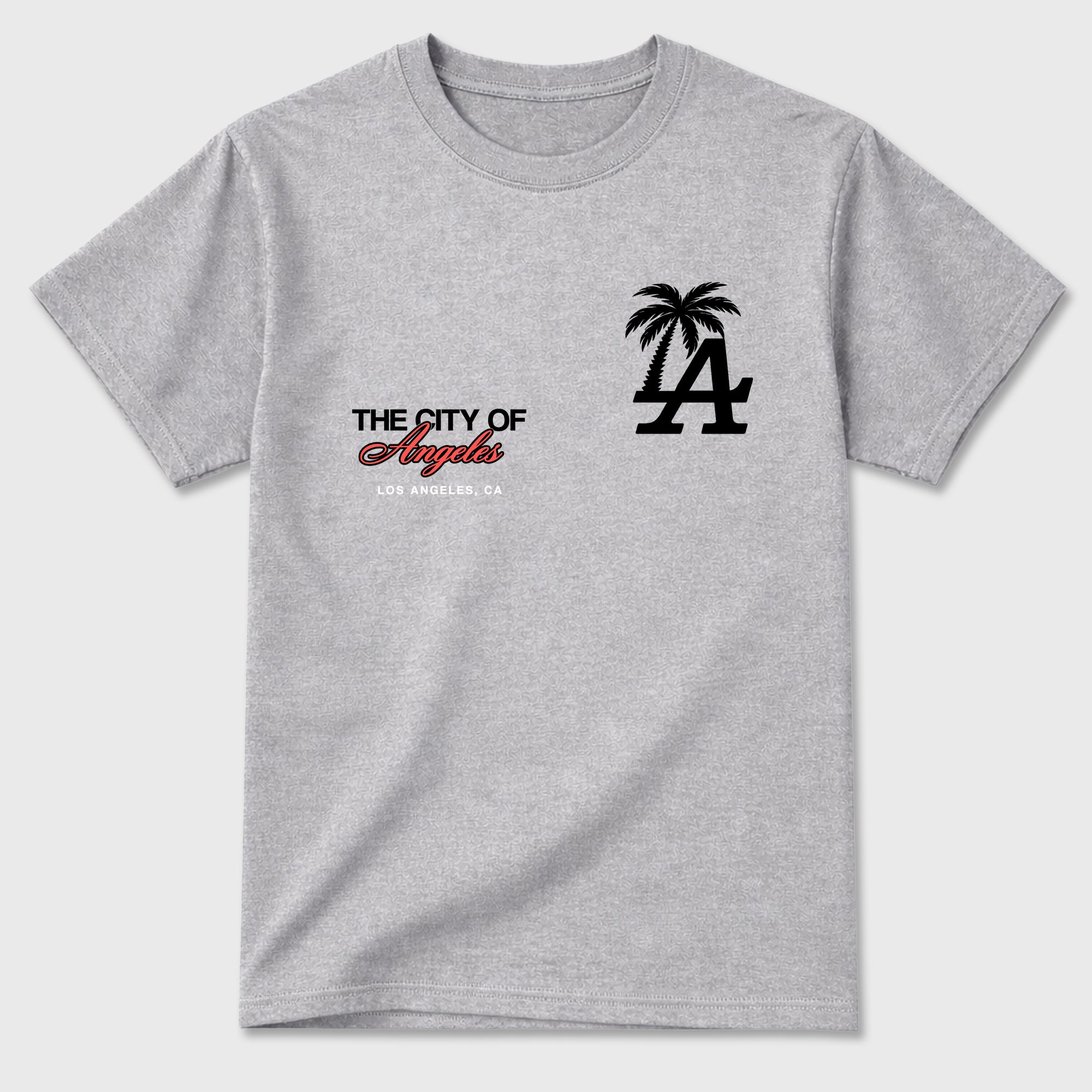 Sneaker match tees – Sneaker Tees To Match Air Max 90 Infrared Shoes – The City Of Angeles Tee Heather Grey 2