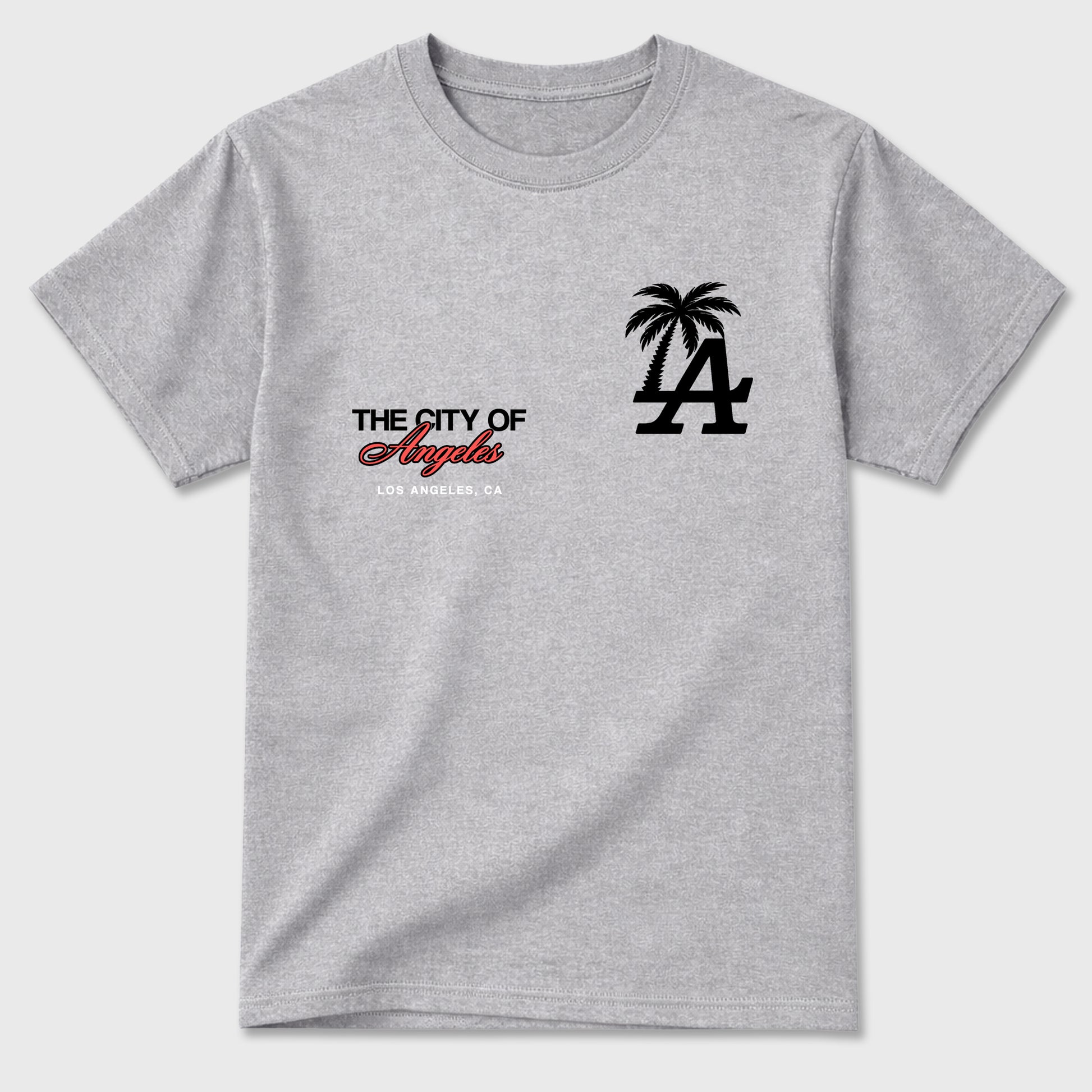 Sneaker match tees – Sneaker Tees To Match Air Max 90 Infrared Shoes – The City Of Angeles Tee Heather Grey 2