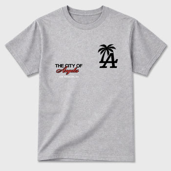 Sneaker match tees – Sneaker Tees To Match Air Max 90 Infrared Shoes – The City Of Angeles Tee Heather Grey 2