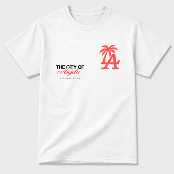 Sneaker match tees – Sneaker Tees To Match Air Max 90 Infrared Shoes – The City Of Angeles Tee White 2