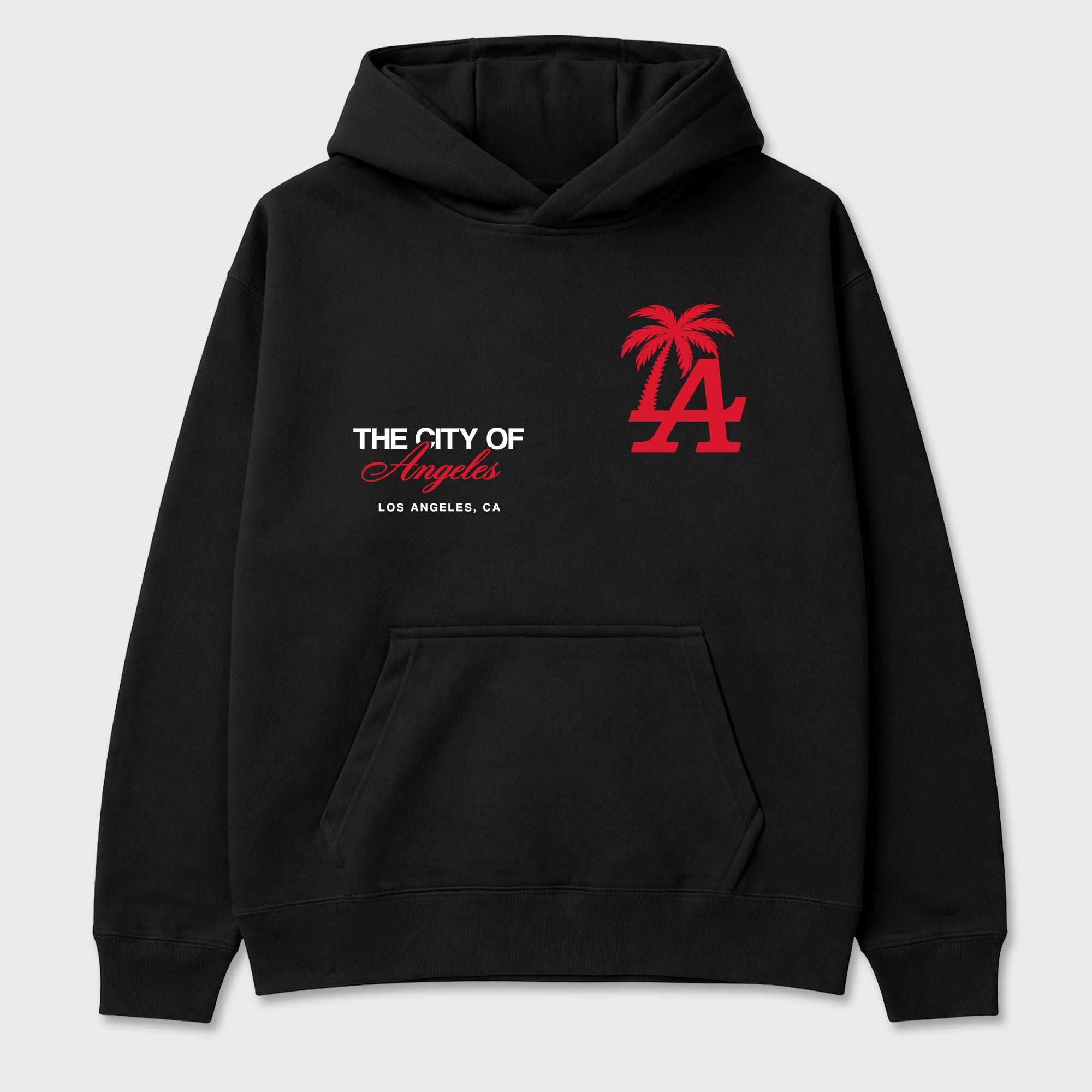 The City Of Angeles Graphic T-Shirt featuring original streetwear artwork designed to match the Air Max 95 Reverse Solar Red. Black 2 Graphic Tee.