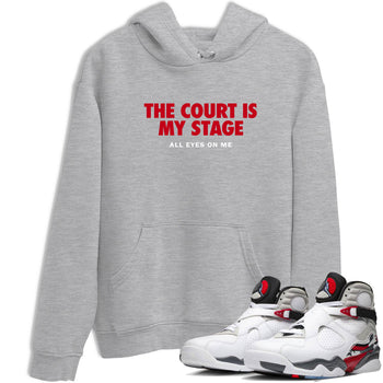 Sneaker Threads – Basketball Graphic T shirt Air Jordan 8 Bunny – The Court Is My Stage Graphic Tee Heather Grey 1. Perfect for Jordan releases 2025 colorways.