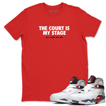 Sneaker Threads – Basketball Graphic T shirt Air Jordan 8 Bunny – The Court Is My Stage Graphic Tee Red 1. Perfect for Jordan releases 2025 colorways.