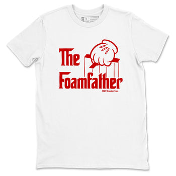 Sneaker match tees – Sneaker Tees To Match Air Foamposite Cough Drop Shoes – The Foamfather Tee White 2