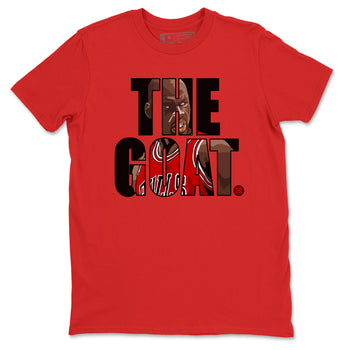 1s Black Toe Reimagined shirts to match jordans The Goat sneaker match tees Air Jordan 1 Black Toe Reimagined match shoes to clothes SNRT Sneaker Tees unisex cotton Red 2 shirts