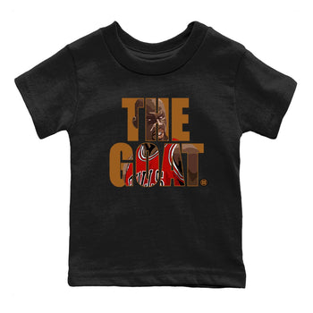 5s Archaeo Brown shirts to match jordans The Goat sneaker match tees Air Jordan 5 Archaeo Brown match shoes to clothes SNRT Sneaker Tees Youth Baby Black 2 tee
