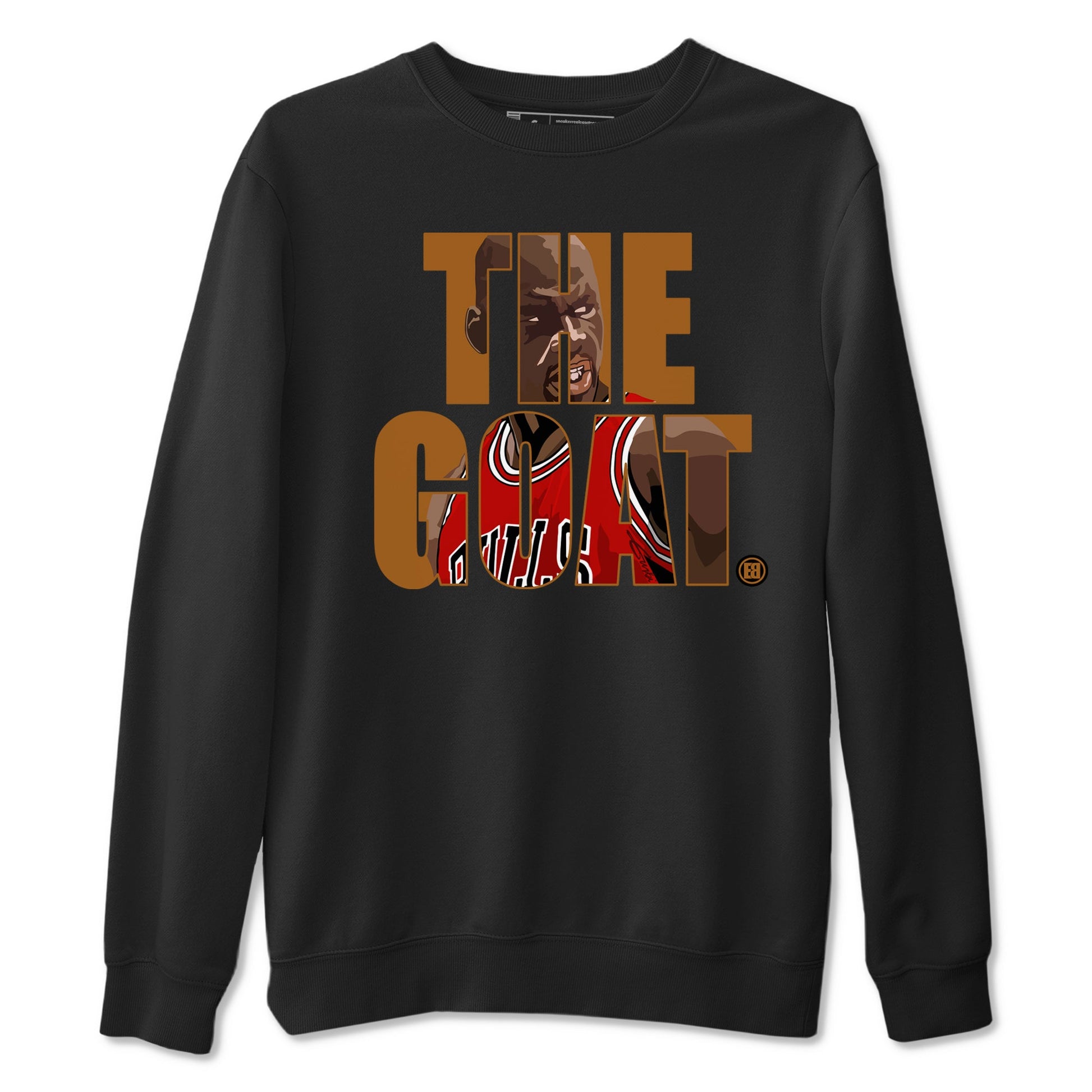 5s Archaeo Brown shirts to match jordans The Goat sneaker match tees Air Jordan 5 Archaeo Brown match shoes to clothes SNRT Sneaker Tees unisex cotton Black 2 shirts