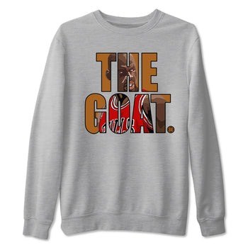 5s Archaeo Brown shirts to match jordans The Goat sneaker match tees Air Jordan 5 Archaeo Brown match shoes to clothes SNRT Sneaker Tees unisex cotton Heather Grey 2 shirts