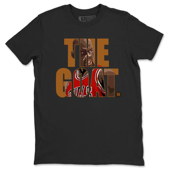 5s Archaeo Brown shirts to match jordans The Goat sneaker match tees Air Jordan 5 Archaeo Brown match shoes to clothes SNRT Sneaker Tees unisex cotton Black 2 shirts