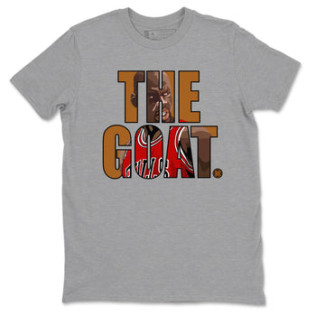 5s Archaeo Brown shirts to match jordans The Goat sneaker match tees Air Jordan 5 Archaeo Brown match shoes to clothes SNRT Sneaker Tees unisex cotton Heather Grey 2 shirts
