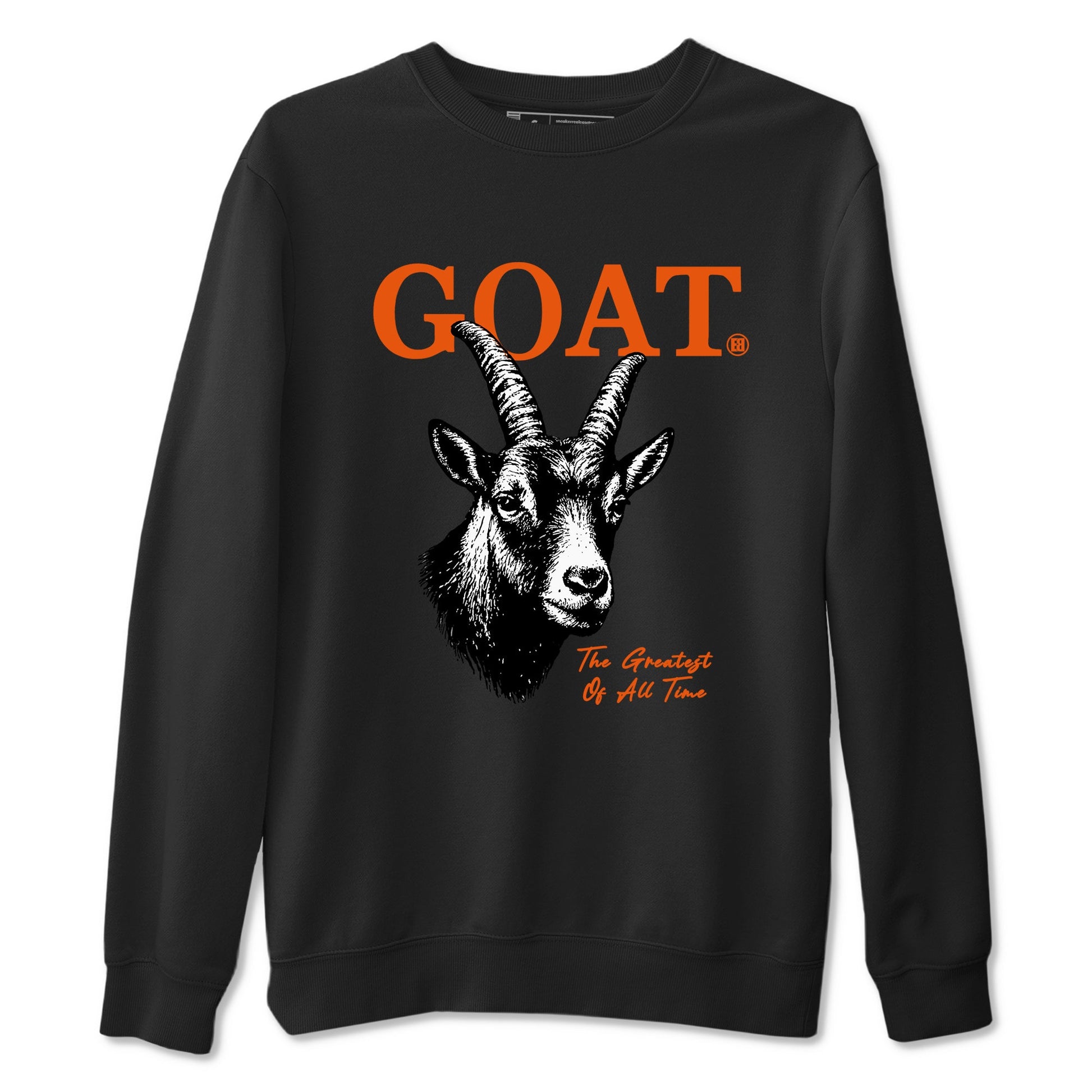 The Greatest Of All Time sneaker match t-shirt styled to complete your fit with the Air Jordan 1 Shattered Backboard sneakers, shown in Black 2.
