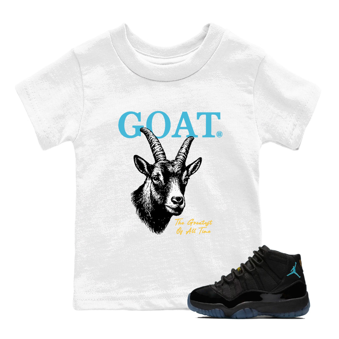Sneaker Threads – Sneaker Tees To Match Air Jordan 11 Retro Gamma – The Greatest Of All Time Youth Graphic Tee White 1. Perfect for Jordan releases 2025 colorways.