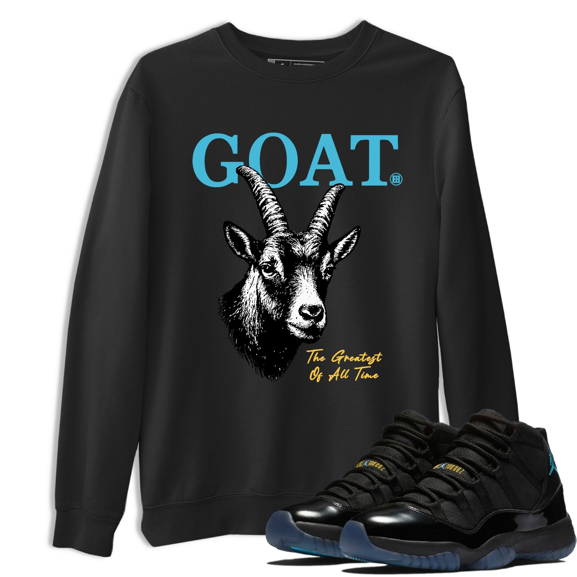 Sneaker Threads – Sneaker Tees To Match Air Jordan 11 Retro Gamma – The Greatest Of All Time Graphic Tee Black 1. Perfect for Jordan releases 2025 colorways.
