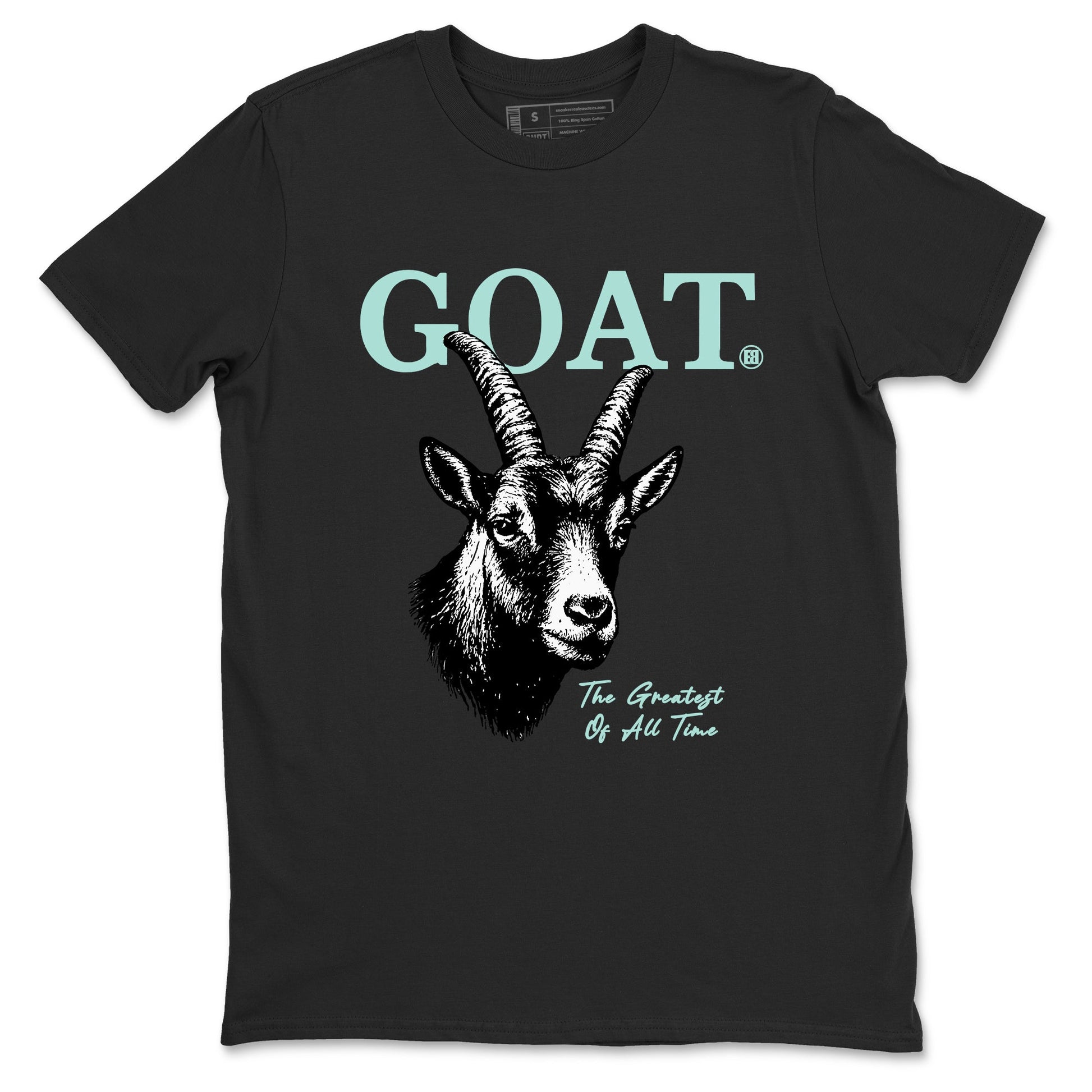 The Greatest Of All Time sneaker match t-shirt styled to complete your fit with the Air Jordan 11 Igloo sneakers, shown in Black 2.