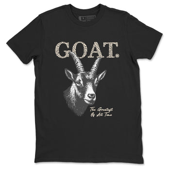 The Greatest Of All Time sneaker match t-shirt styled to complete your fit with the Air Jordan 3 Pure Money sneakers, shown in Black 2.