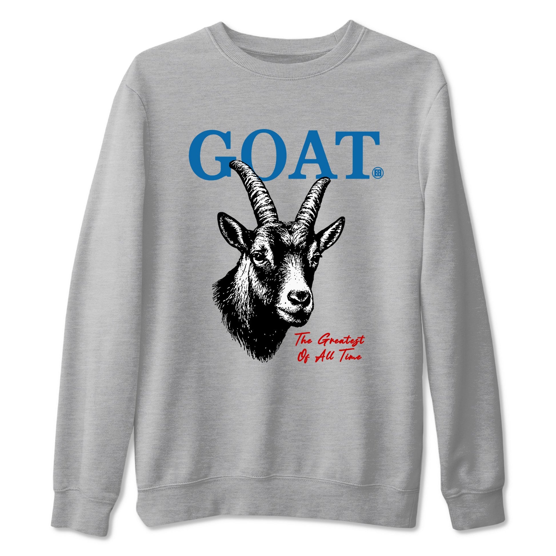 The Greatest Of All Time sneaker match t-shirt styled to complete your fit with the Air Jordan 3 Rare Air sneakers, shown in Heather Grey 2.