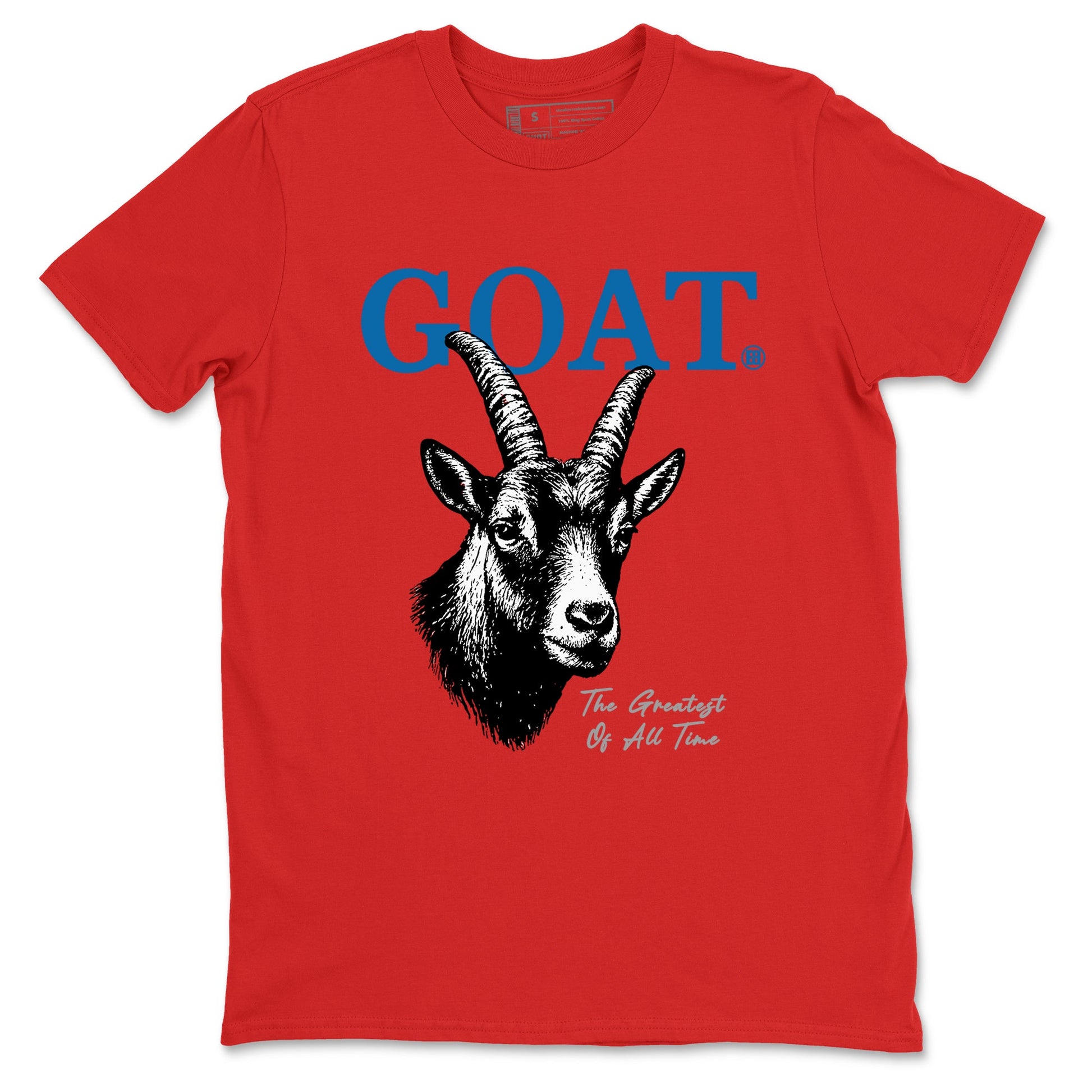 The Greatest Of All Time sneaker match t-shirt styled to complete your fit with the Air Jordan 3 Rare Air sneakers, shown in Red 2.