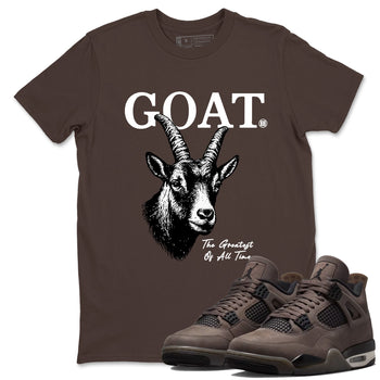 Sneaker match tees – Streetwear Graphic Tees Air Jordan 4 Cave Stone Sneakers – The Greatest Of All Time Graphic Tee Dark Chocolate 1