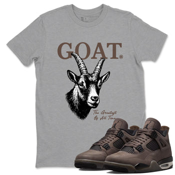 Sneaker match tees – Streetwear Graphic Tees Air Jordan 4 Cave Stone Sneakers – The Greatest Of All Time Graphic Tee Heather Grey 1