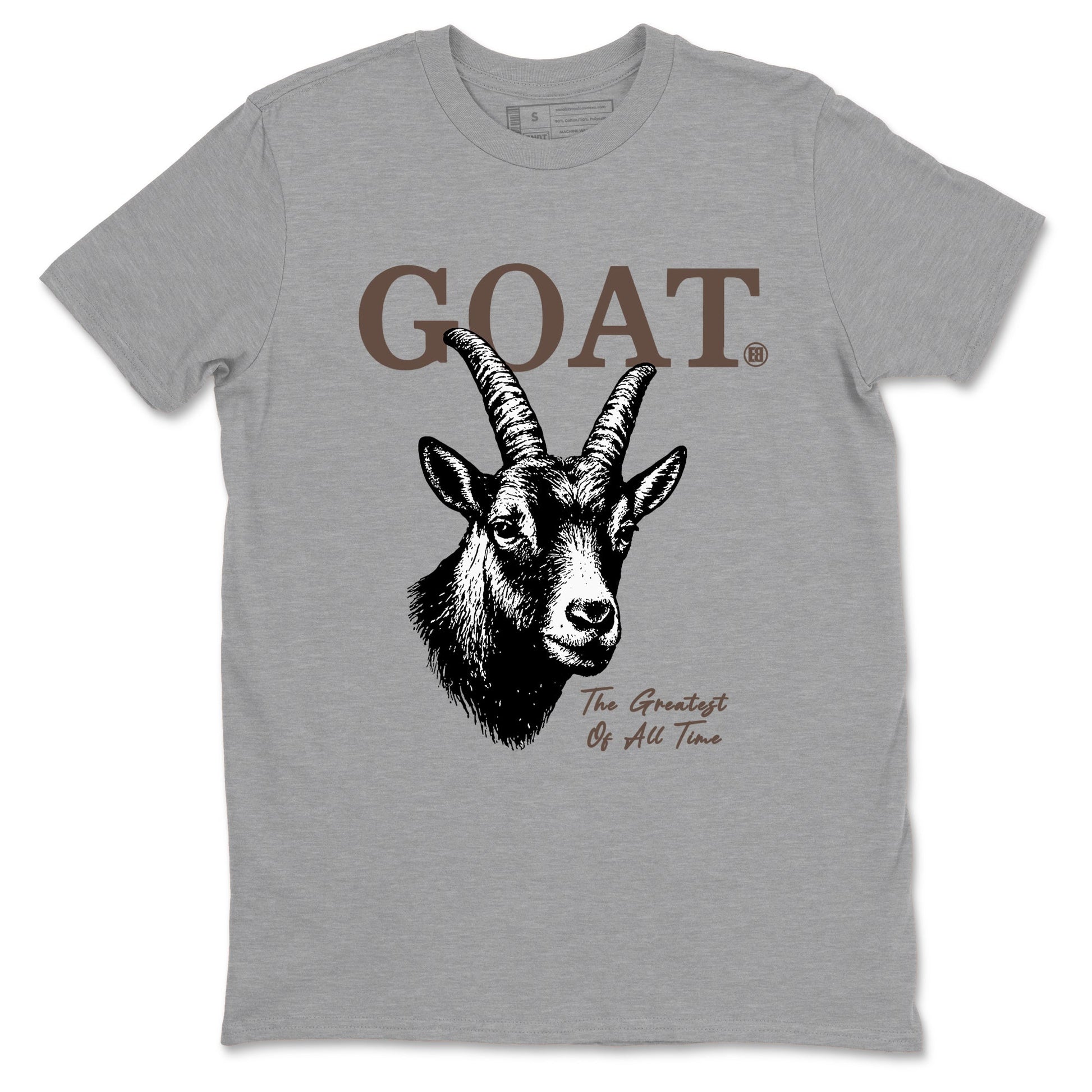 Sneaker match tees – Streetwear Graphic Tees Air Jordan 4 Cave Stone Sneakers – The Greatest Of All Time Graphic Tee Heather Grey 2