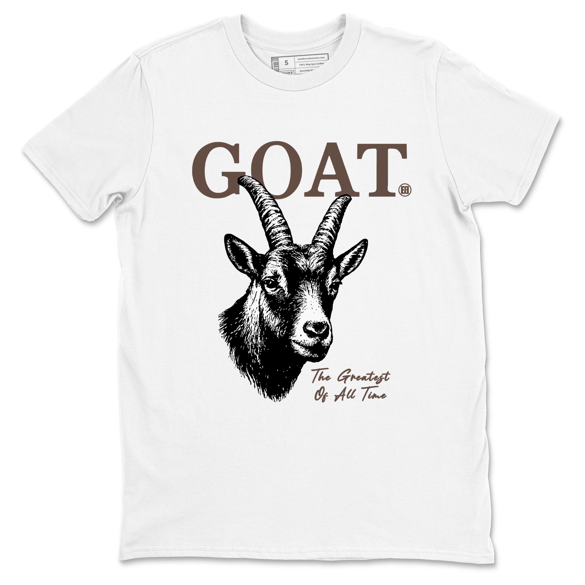 Sneaker match tees – Streetwear Graphic Tees Air Jordan 4 Cave Stone Sneakers – The Greatest Of All Time Graphic Tee White 2