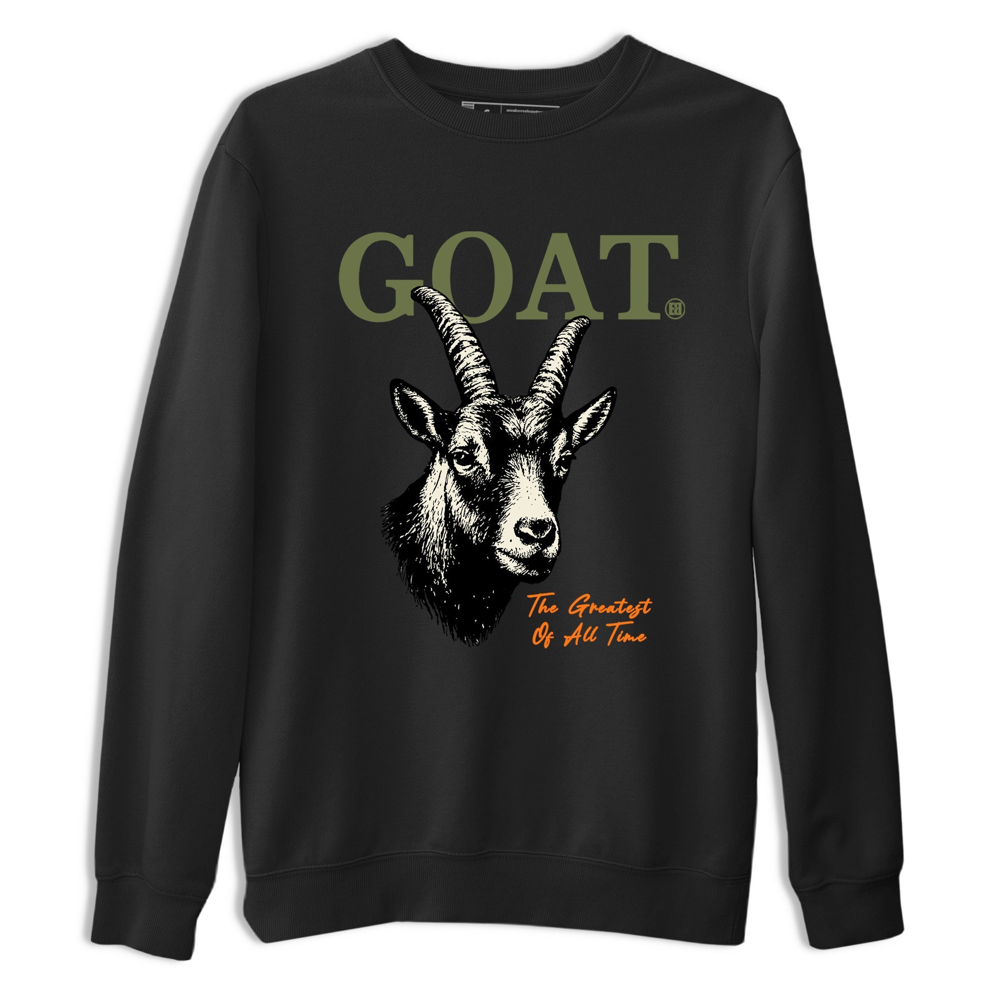 Sneaker match tees – Sneaker Tees To Match Undefeated inspired colorways Air Jordan 4 OG Olive Shoes  – The Greatest Of All Time Tee Black 2
