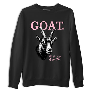 Sneaker match tees – Sneaker Tees To Match Air Jordan 5 Medium Soft Pink Shoes – The Greatest Of All Time Tee Black 2