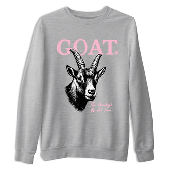 Sneaker match tees – Sneaker Tees To Match Air Jordan 5 Medium Soft Pink Shoes – The Greatest Of All Time Tee Heather Grey 2