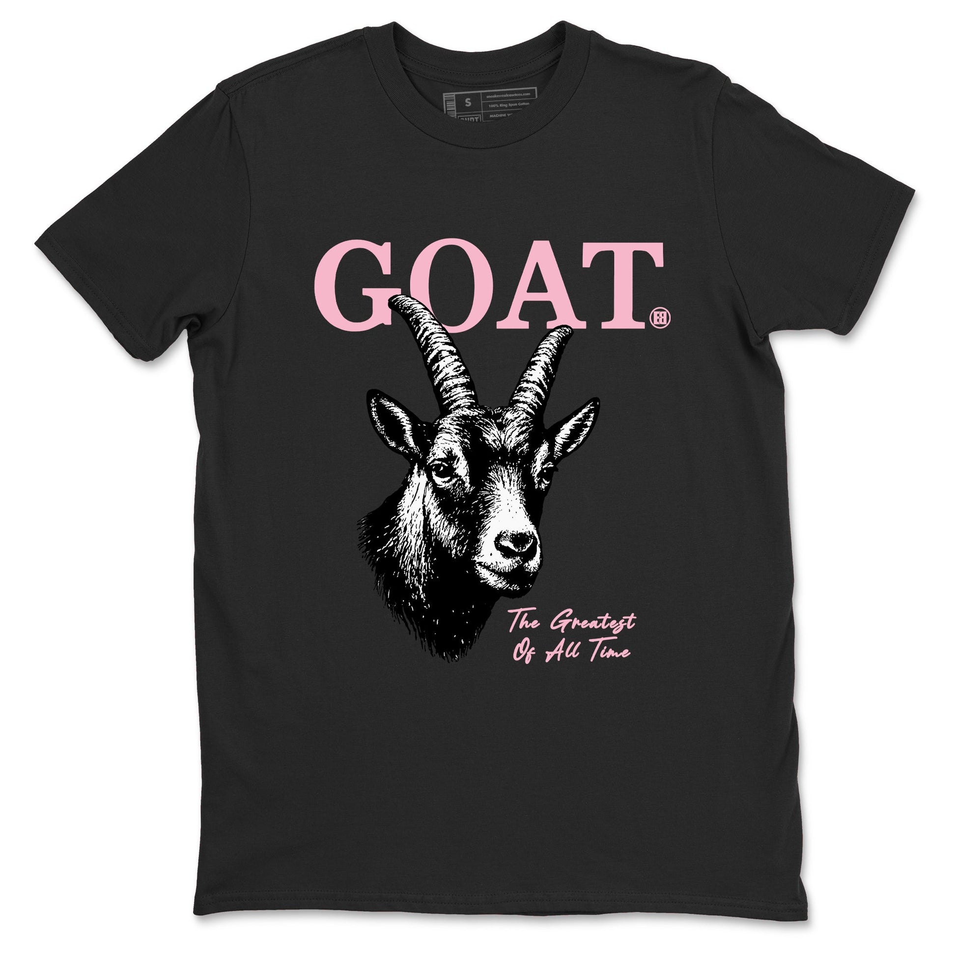 Sneaker match tees – Sneaker Tees To Match Air Jordan 5 Medium Soft Pink Shoes – The Greatest Of All Time Tee Black 2