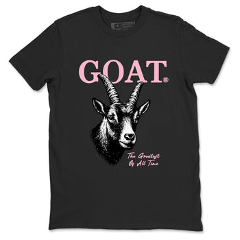 Sneaker match tees – Sneaker Tees To Match Air Jordan 5 Medium Soft Pink Shoes – The Greatest Of All Time Tee Black 2