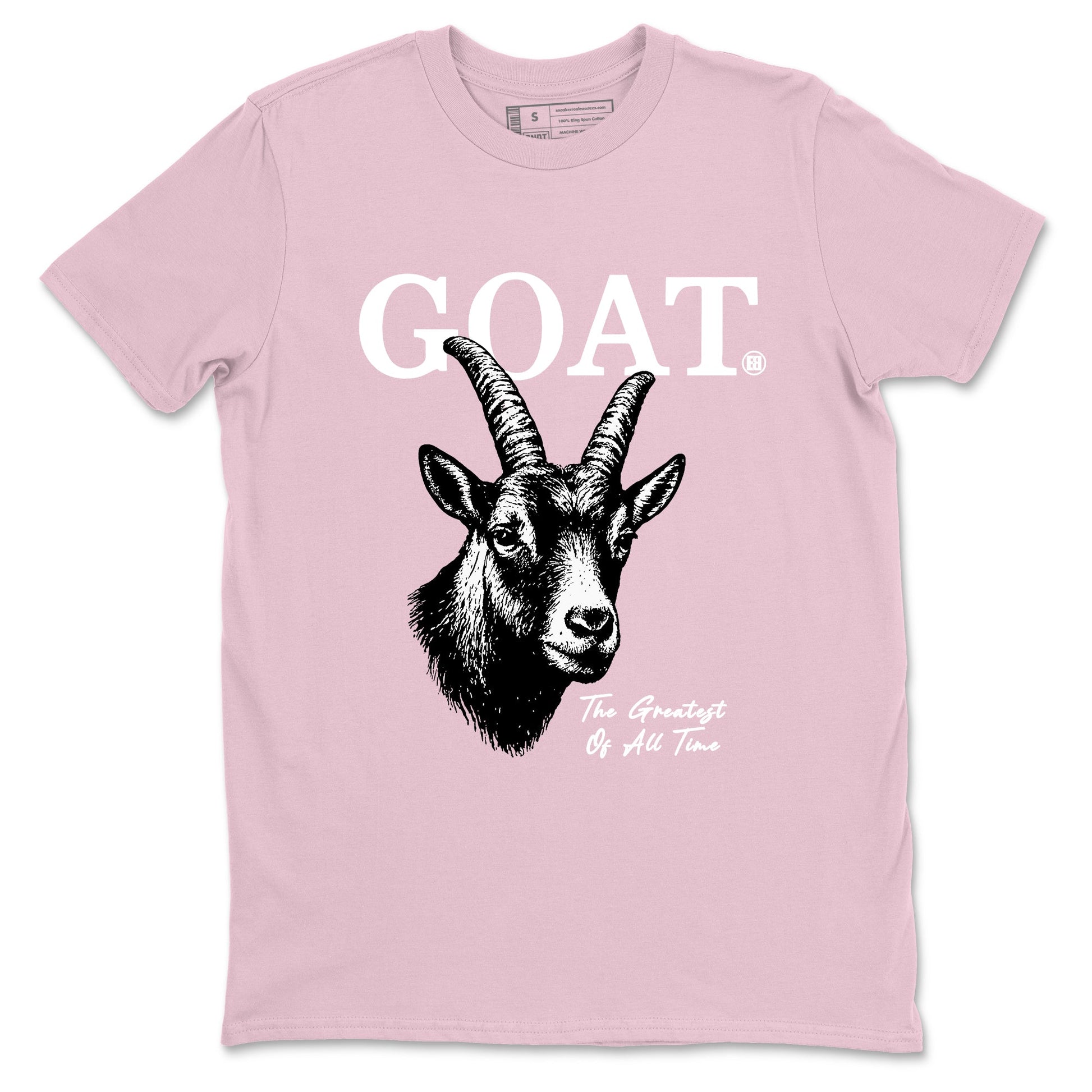 Sneaker match tees – Sneaker Tees To Match Air Jordan 5 Medium Soft Pink Shoes – The Greatest Of All Time Tee Pink 2