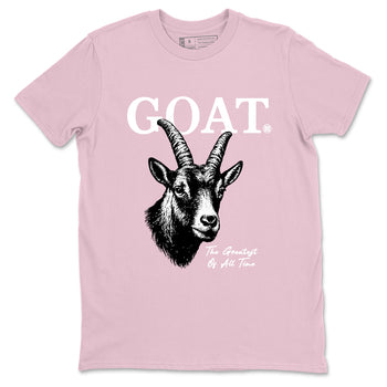 Sneaker match tees – Sneaker Tees To Match Air Jordan 5 Medium Soft Pink Shoes – The Greatest Of All Time Tee Pink 2