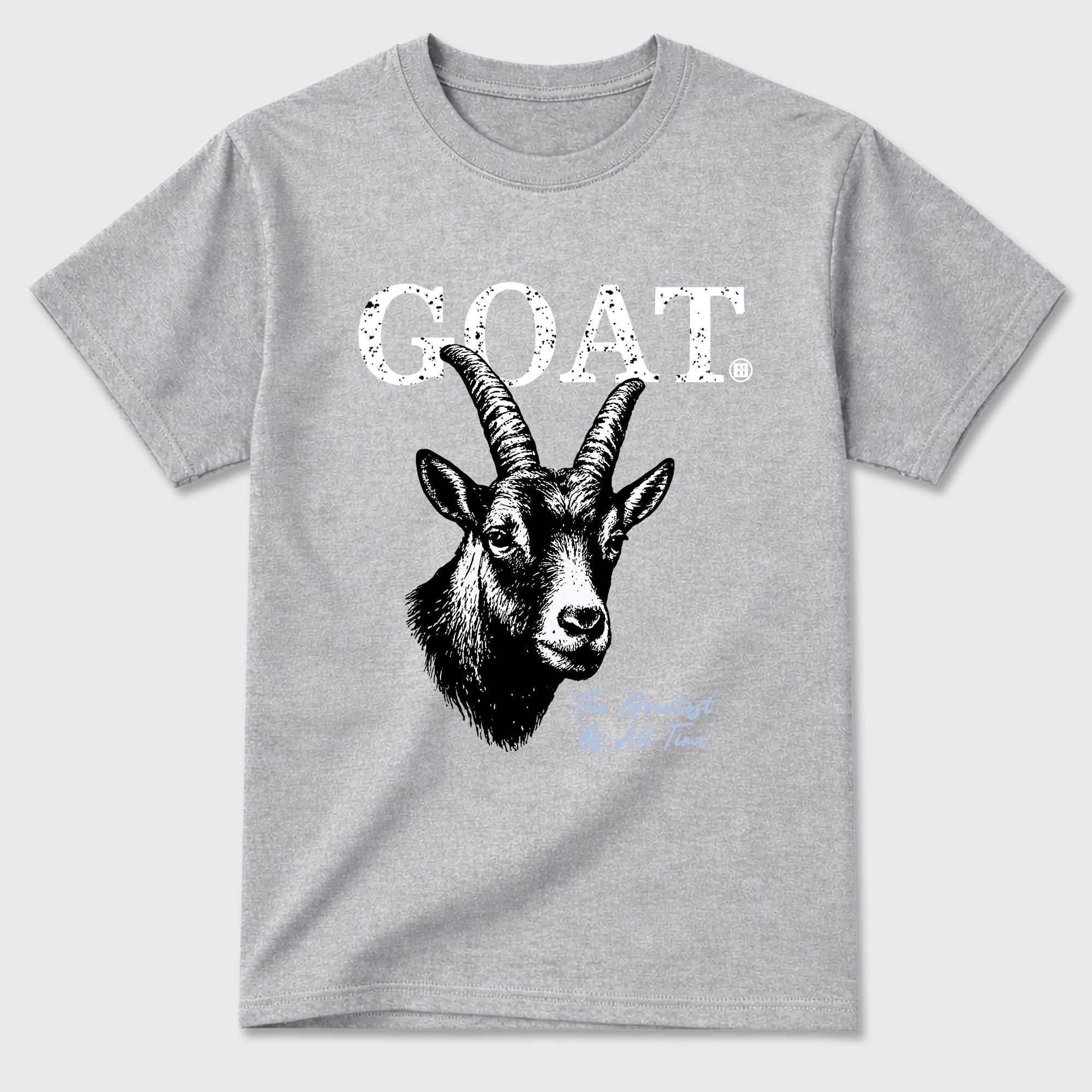 Sneaker match tees – Sneaker Tees To Match Air Jordan 5 Wolf Grey Shoes – The Greatest Of All Time Tee Heather Grey 2